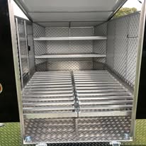 Custom aluminium shelving and load rails